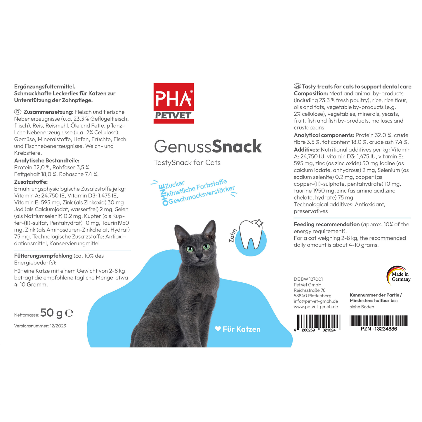 PHA GenussSnack für Katzen