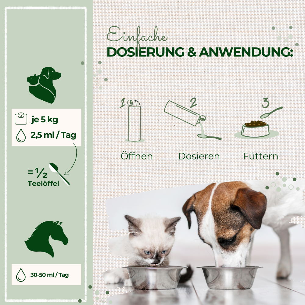 LaPura Leinöl für Hunde, Katzen und Pferde
