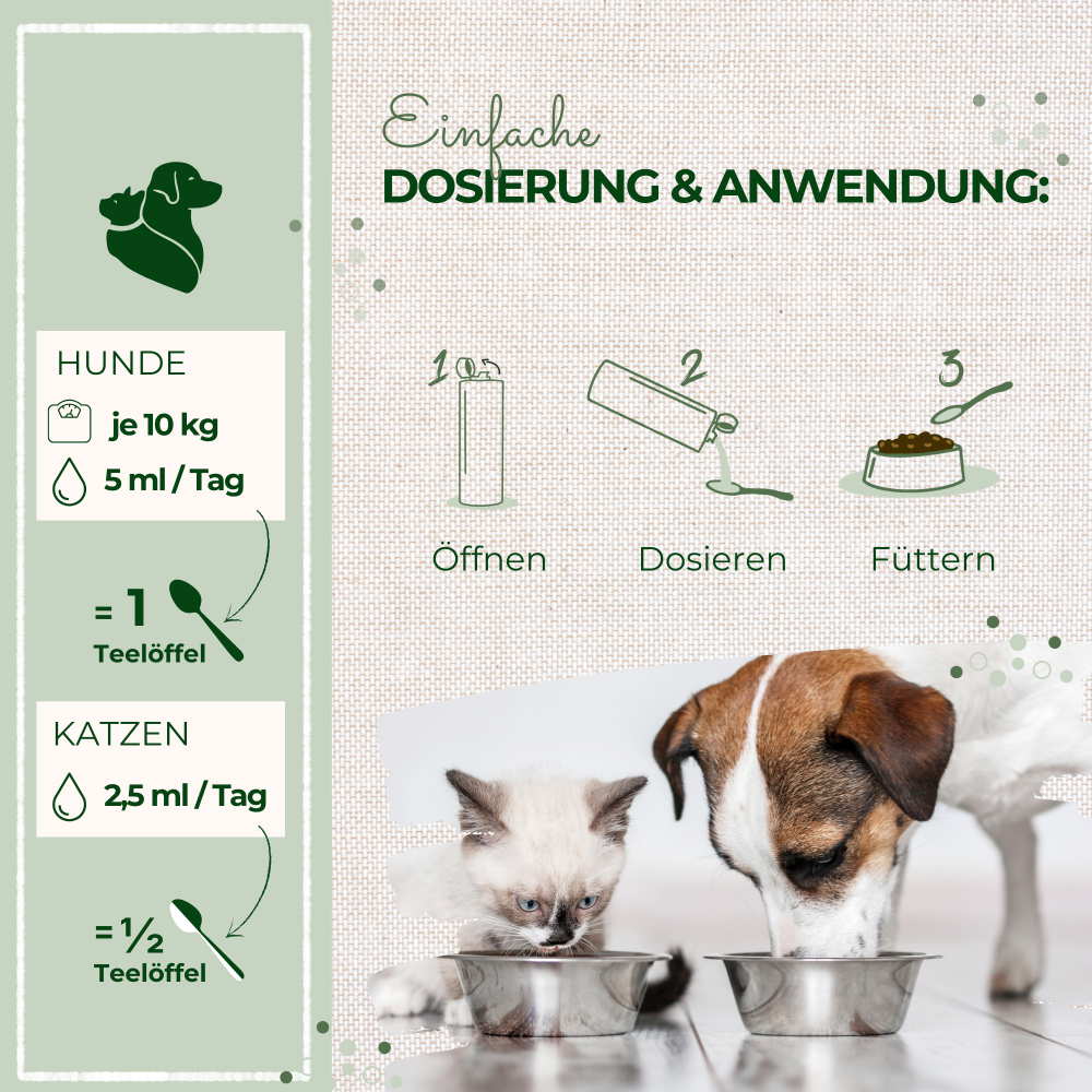 LaPura Hanföl für Hunde und Katzen