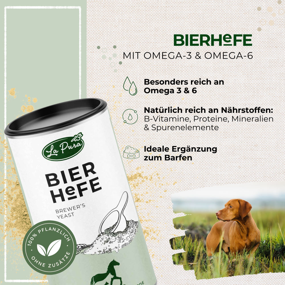 LaPura Bierhefe für Hunde, Katzen und Pferde
