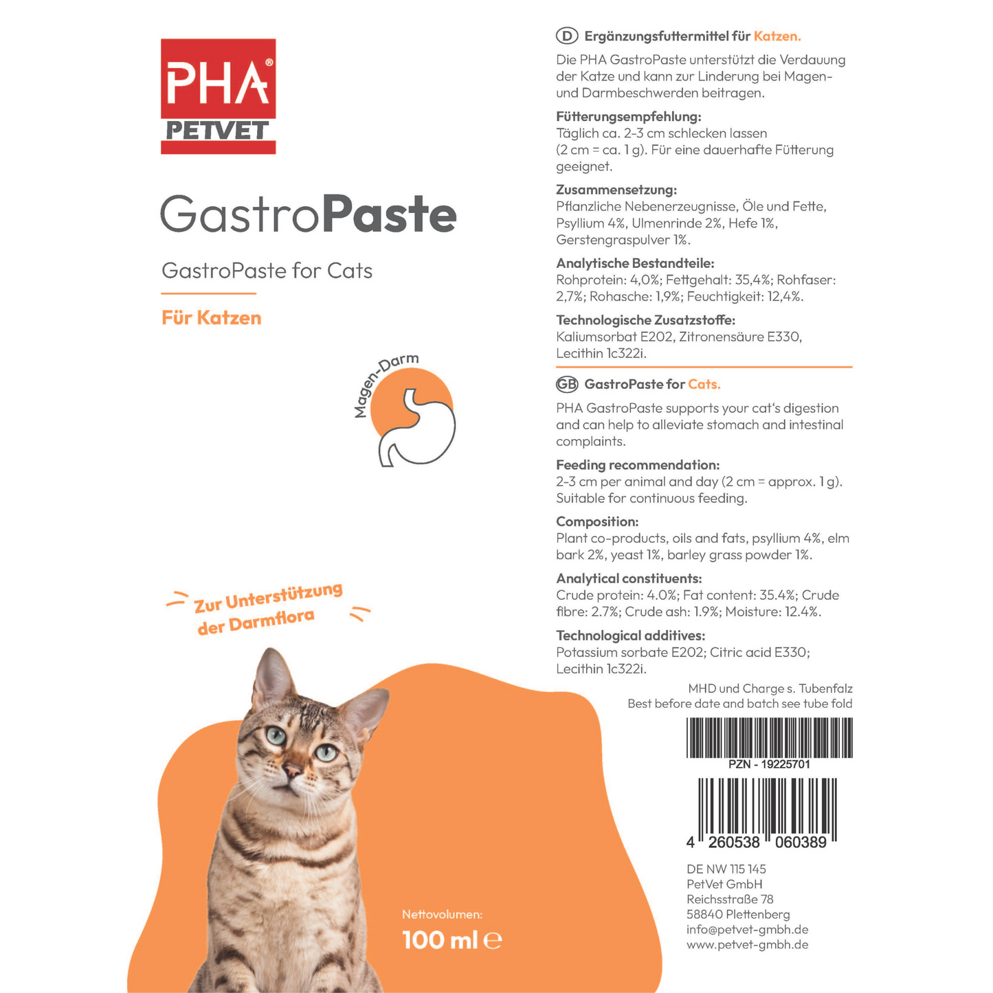 PHA GastroPaste für Katzen - 100 ml - 5 Stück