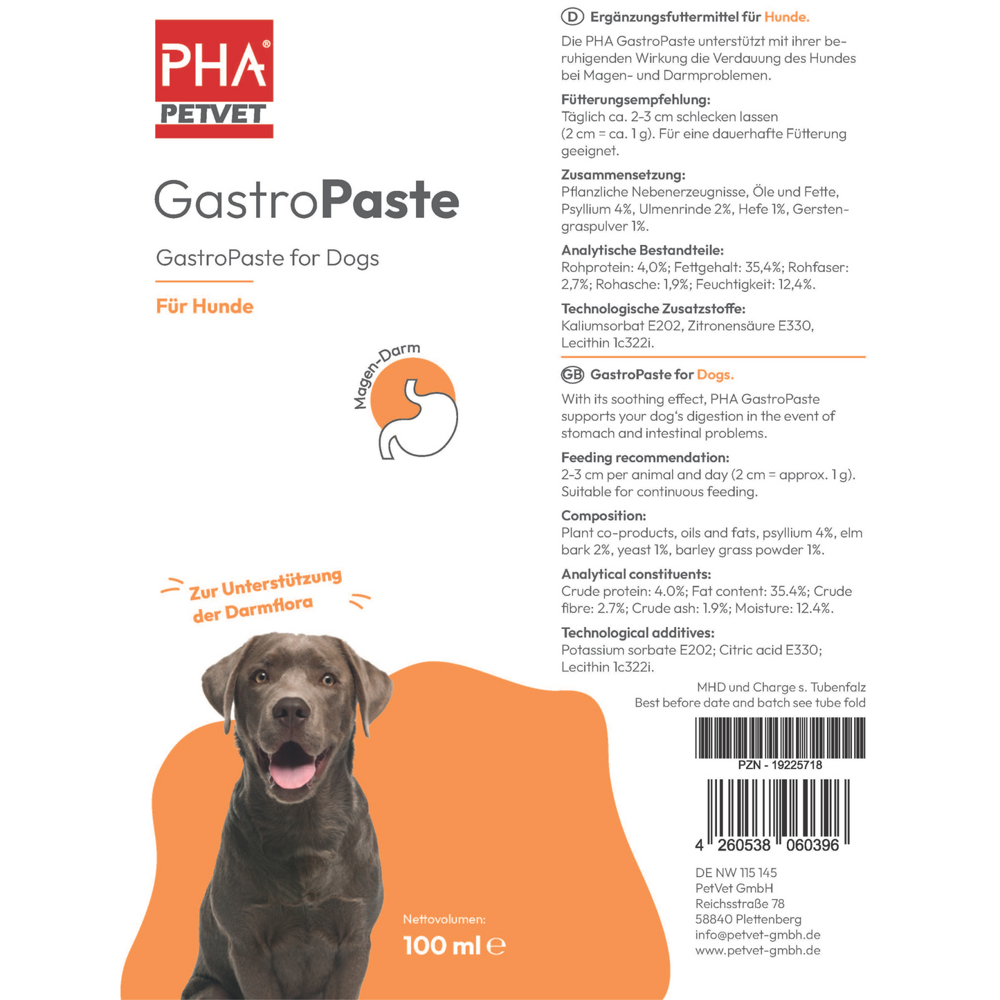PHA GastroPaste für Hunde - 100 ml - 5 Stück