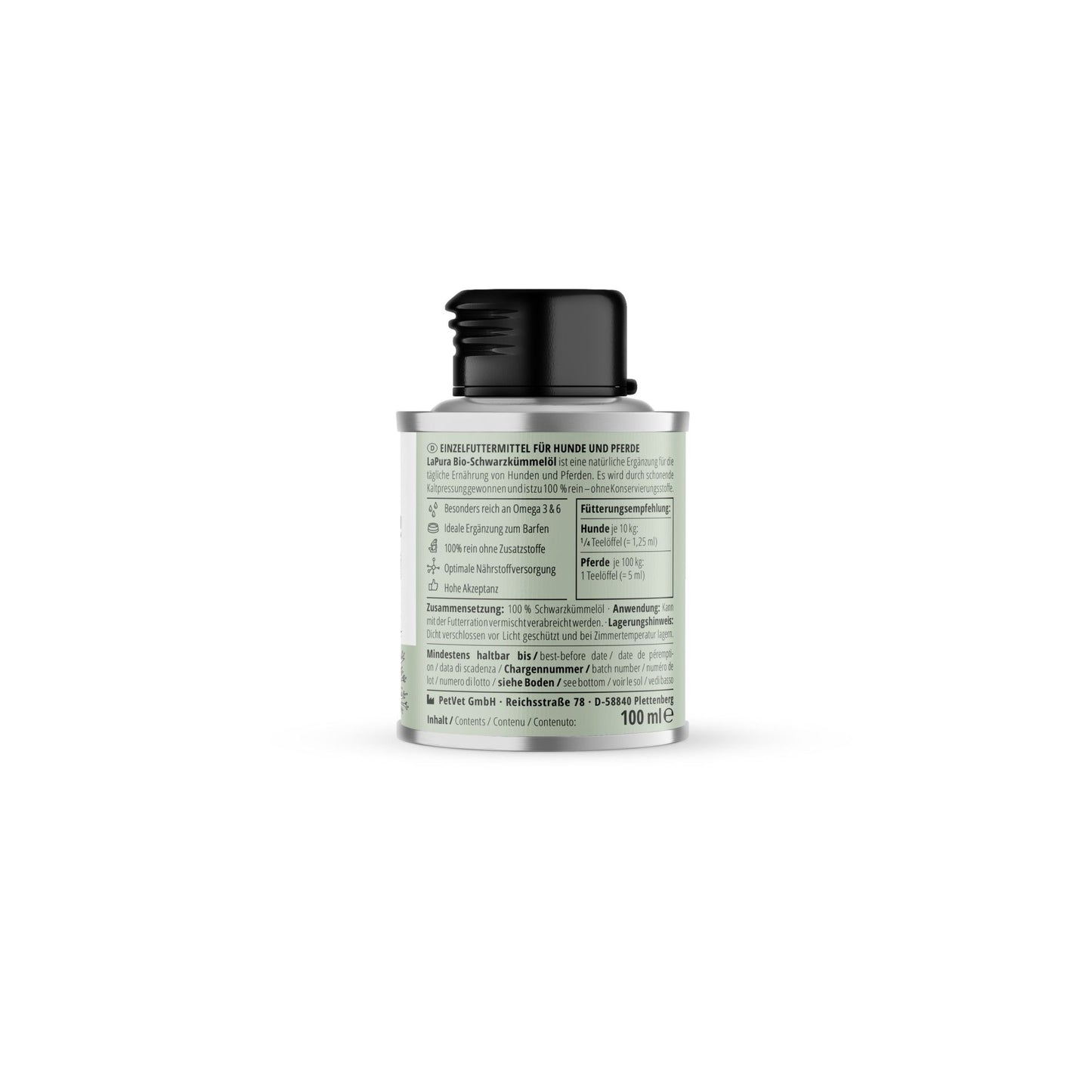 LaPura Bio-Schwarzkümmelöl für Hunde und Pferde - 100 ml