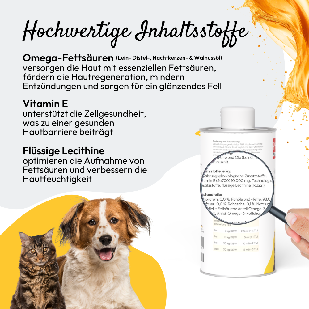 PHA Haut- & FellVital für Hunde u. Katzen 250 ml