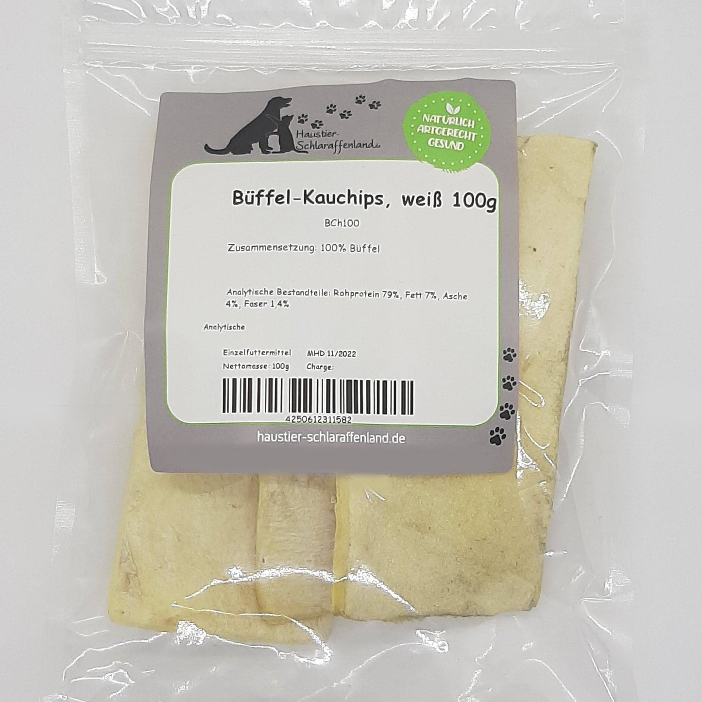 Büffel-Kauchips, weiß