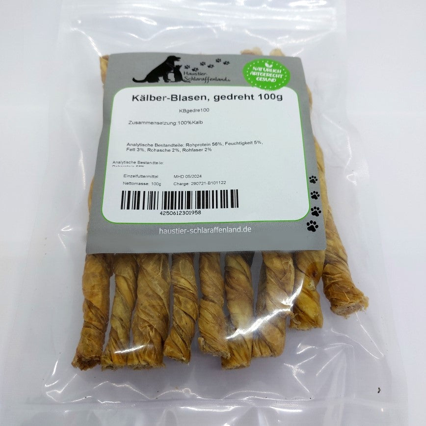 Kälber-Blasen, gedreht