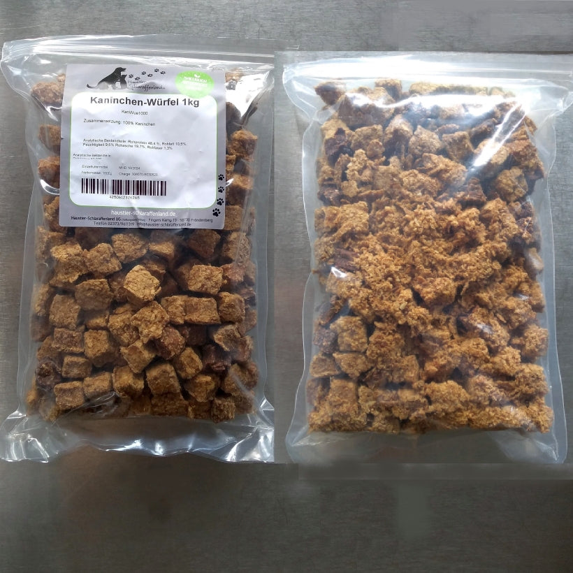 Kaninchen-Würfel