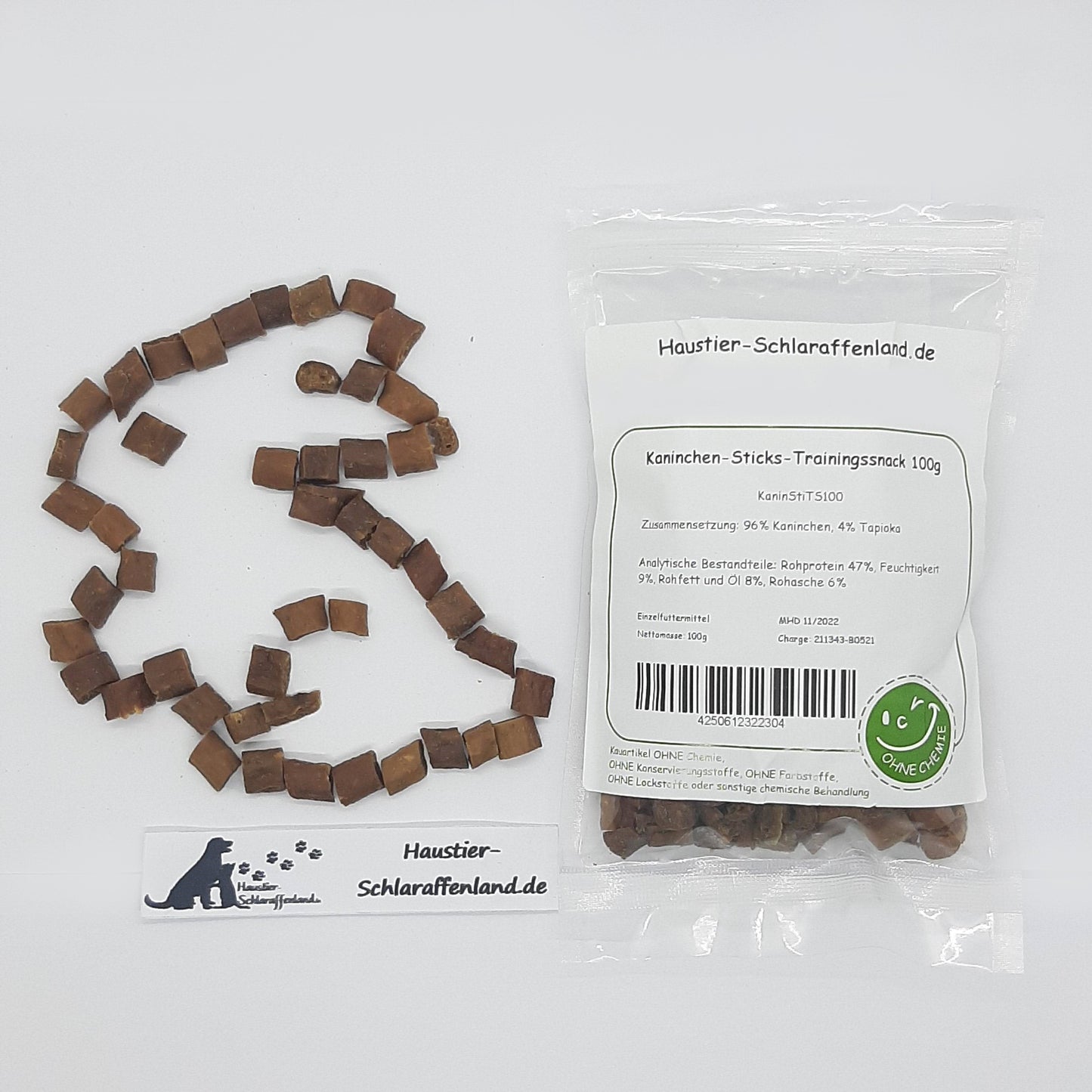 Kaninchen-Sticks-Trainingssnack