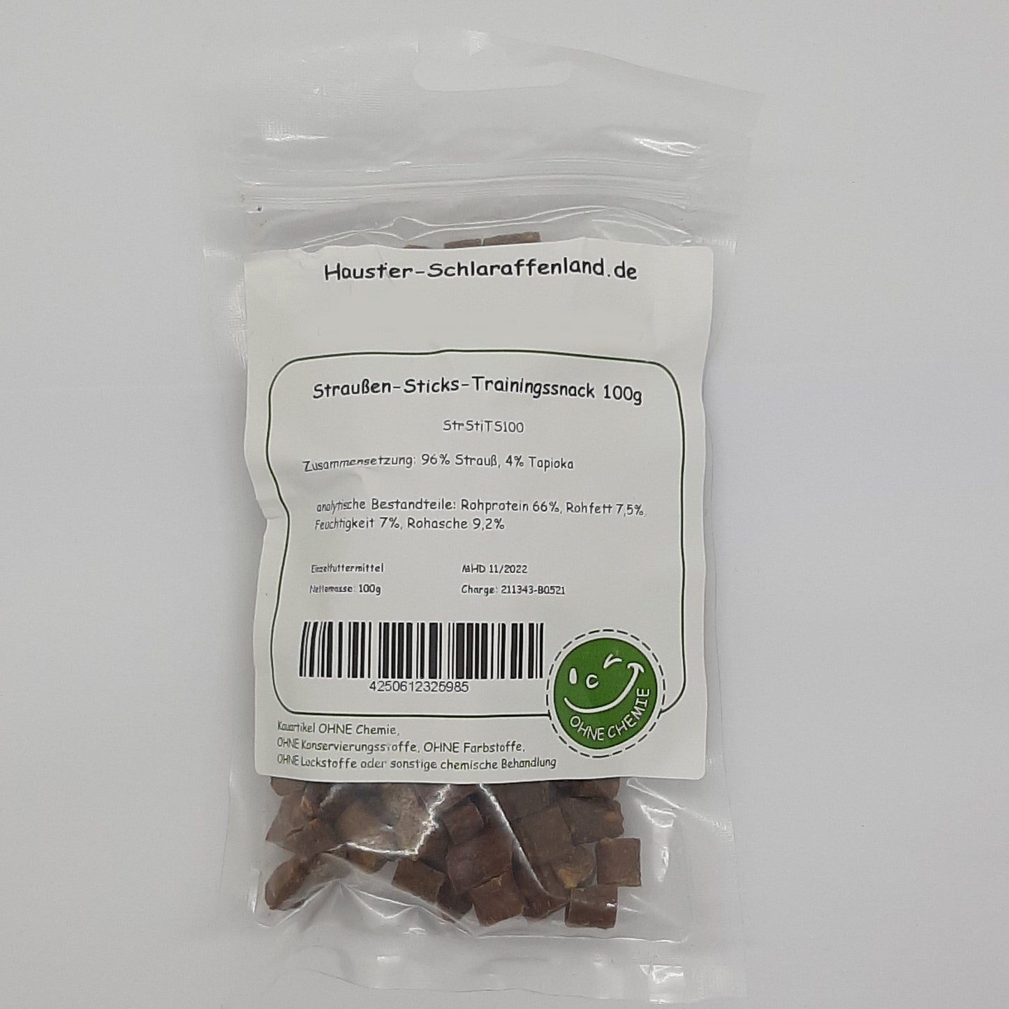 Straußen-Sticks-Trainingssnack