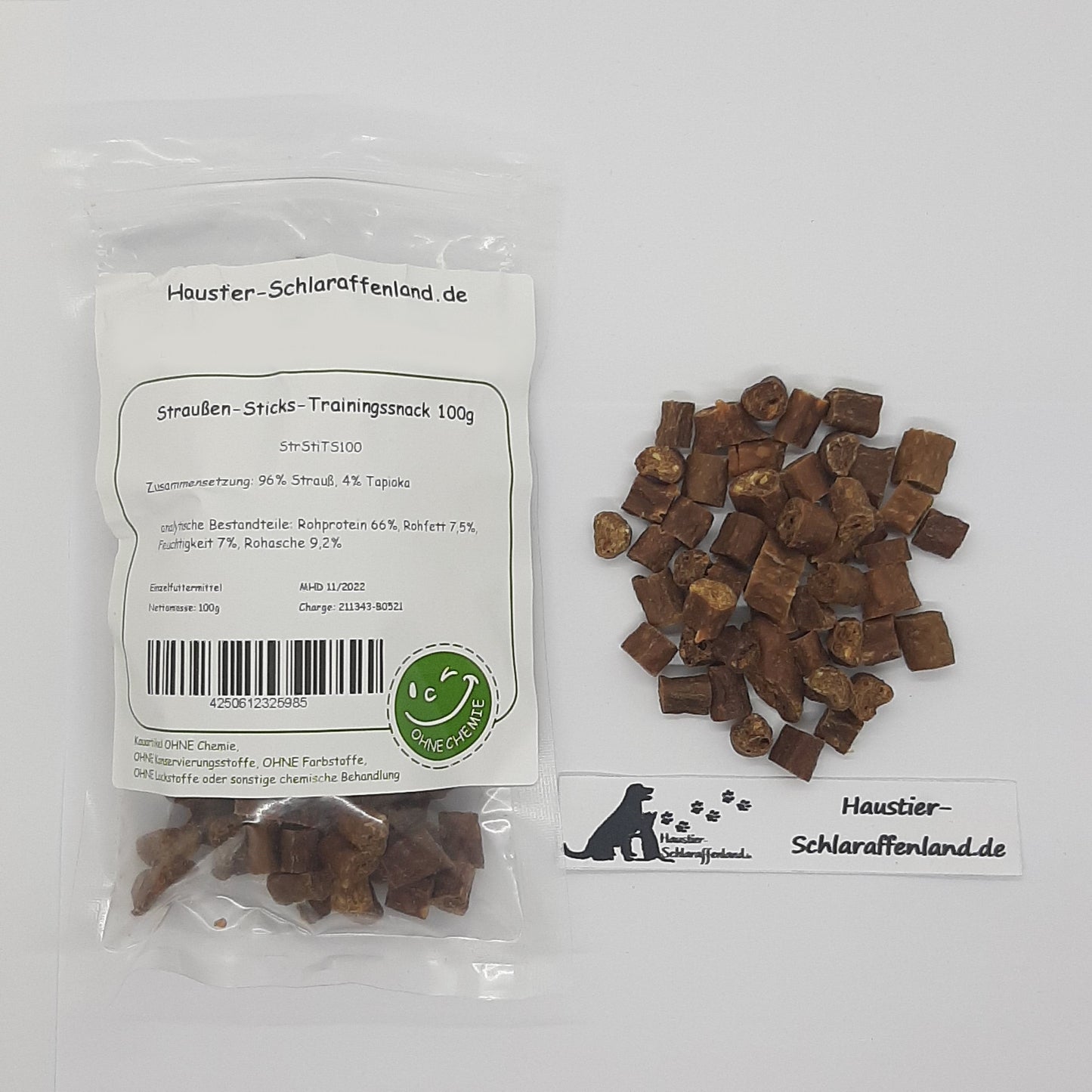 Straußen-Sticks-Trainingssnack