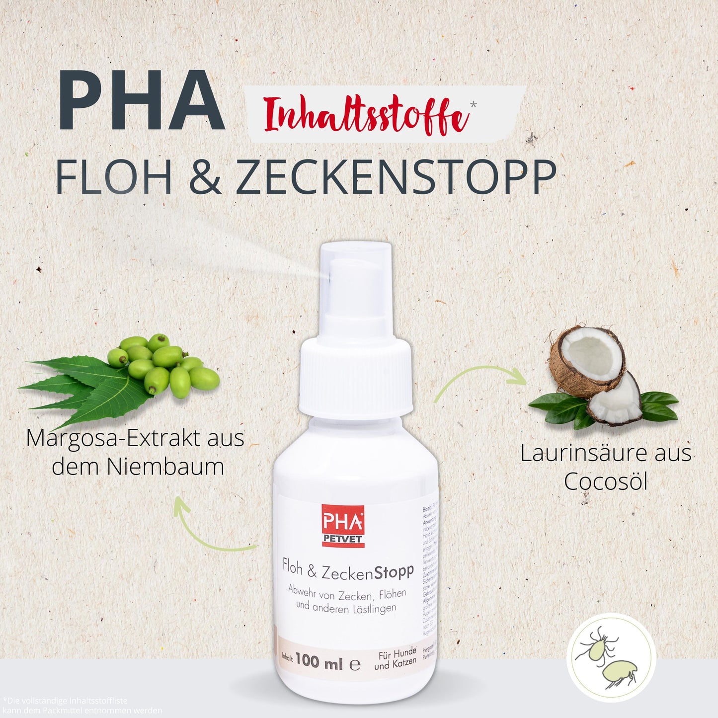 PHA Floh & ZeckenStopp für Hunde u. Katzen 100 ml