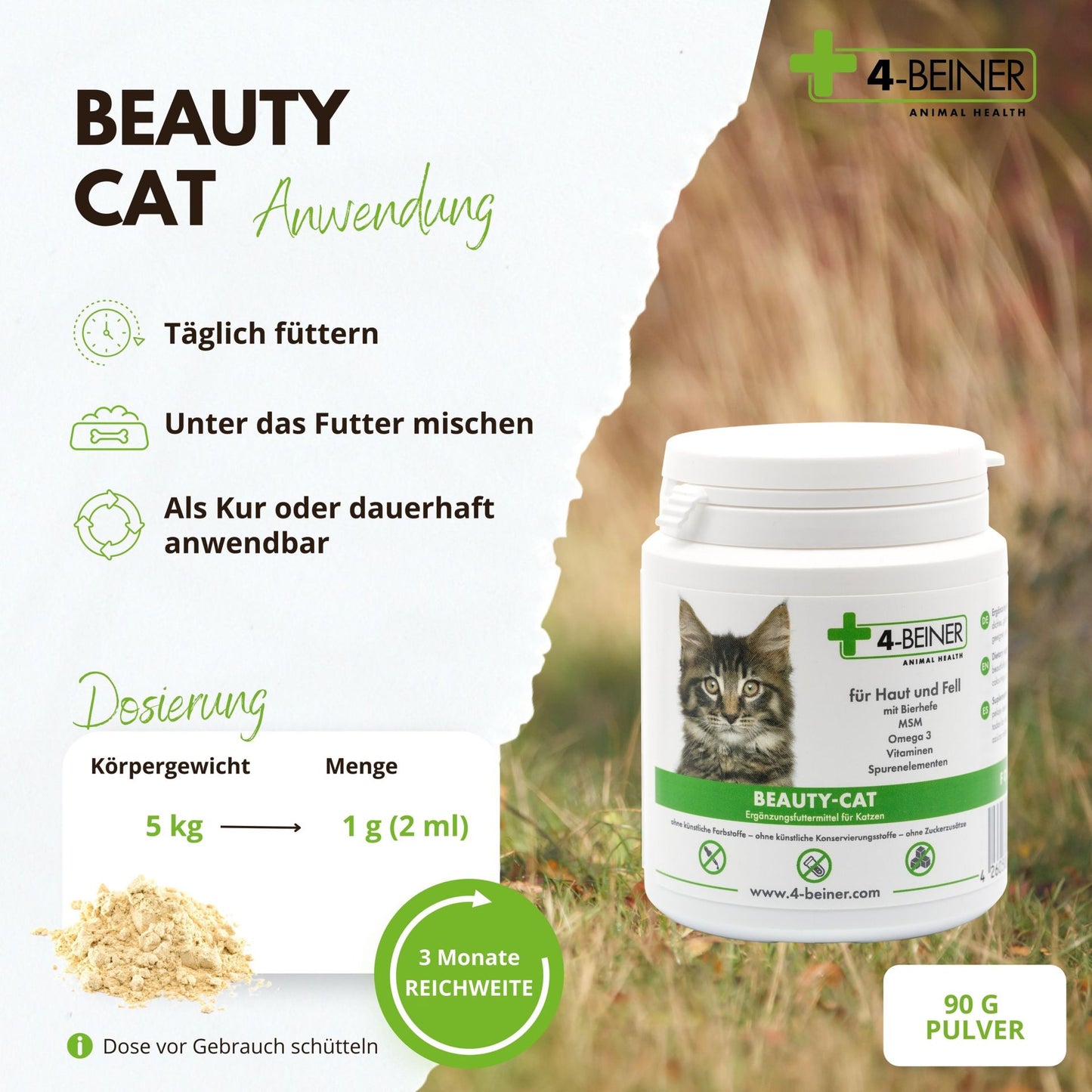 4-Beiner Beauty-Cat - 90 Gramm