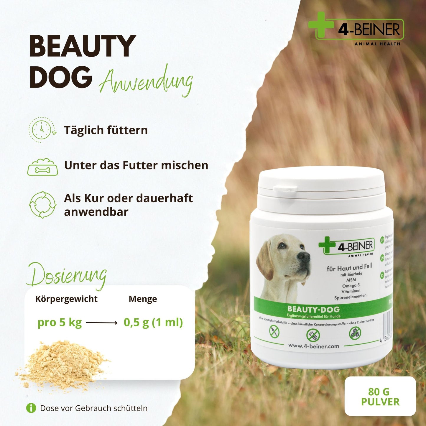 4-Beiner Beauty Dog - 80 Gramm