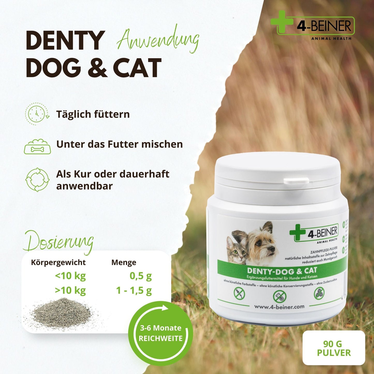 4-Beiner Denty-Dog&Cat - 90 Gramm