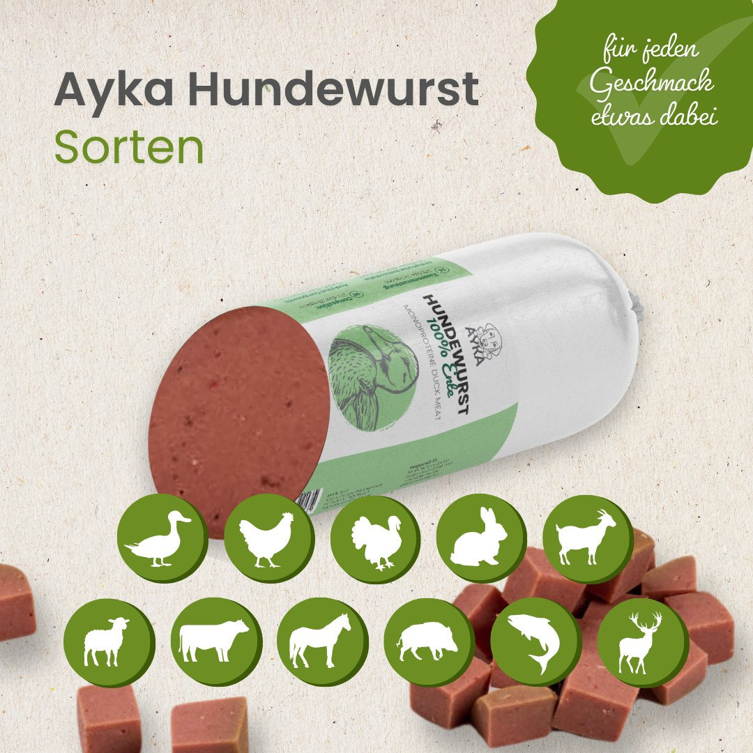 Hundewurst Ente - Pures Fleisch