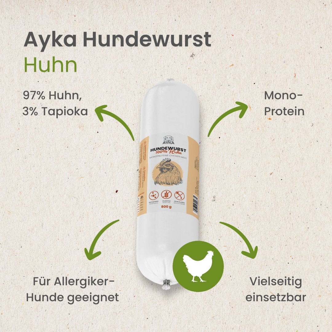 Hundewurst Huhn - Pures Fleisch