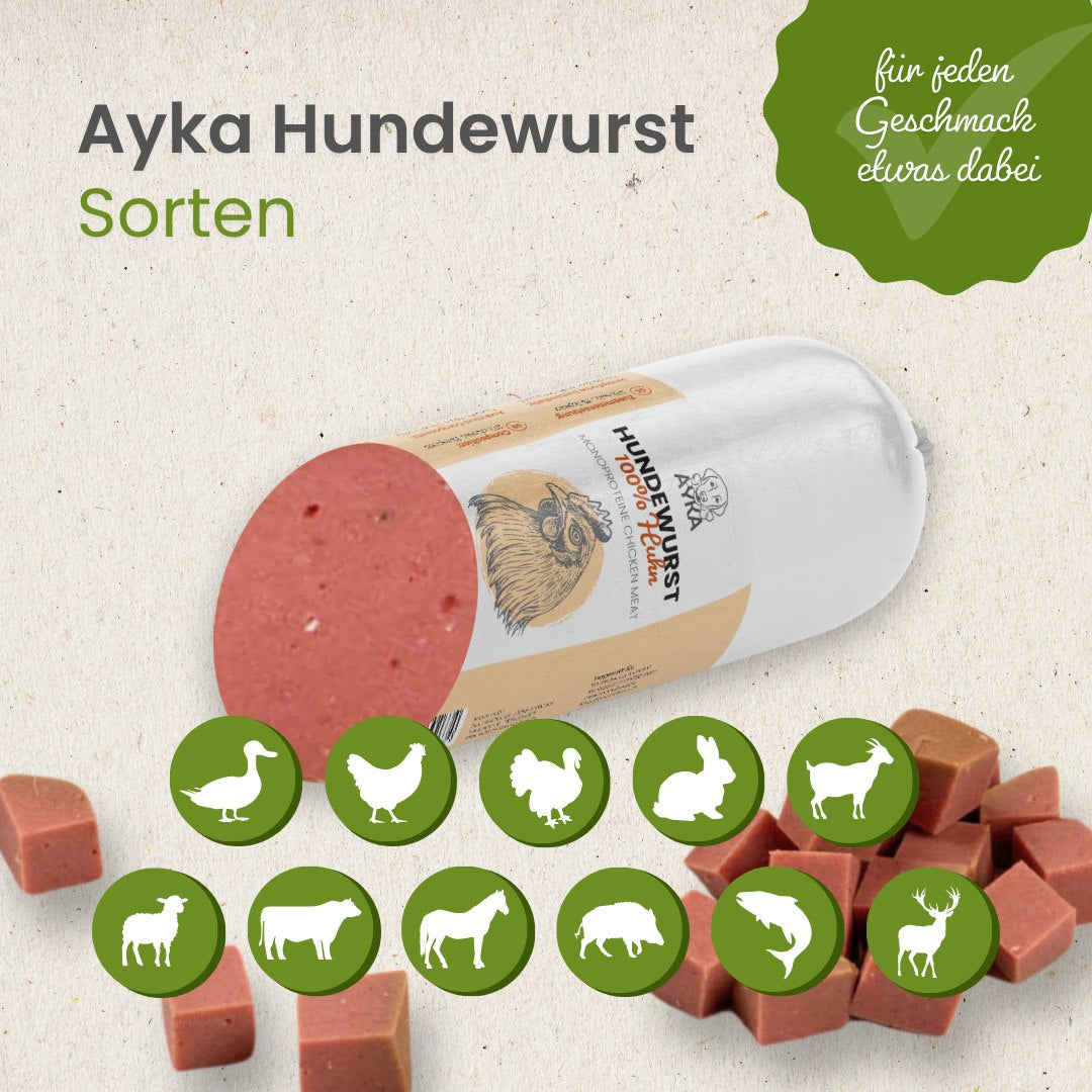 Hundewurst Huhn - Pures Fleisch