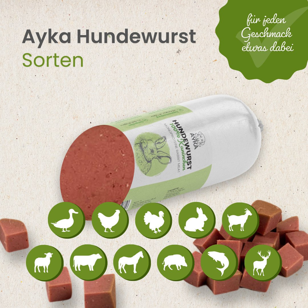 Hundewurst Kaninchen - Pures Fleisch