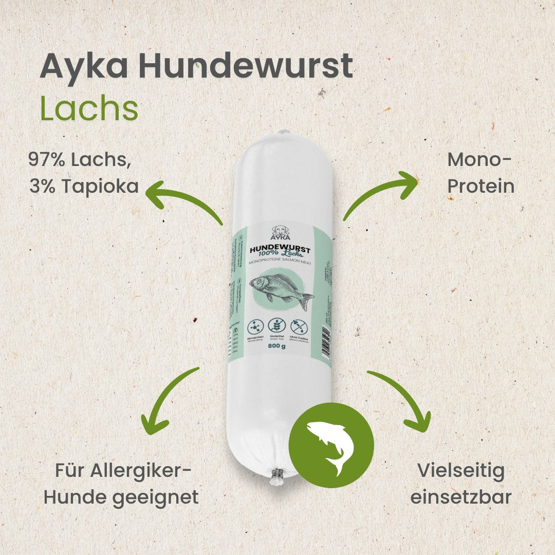 Hundewurst Lachs - Pures Fleisch