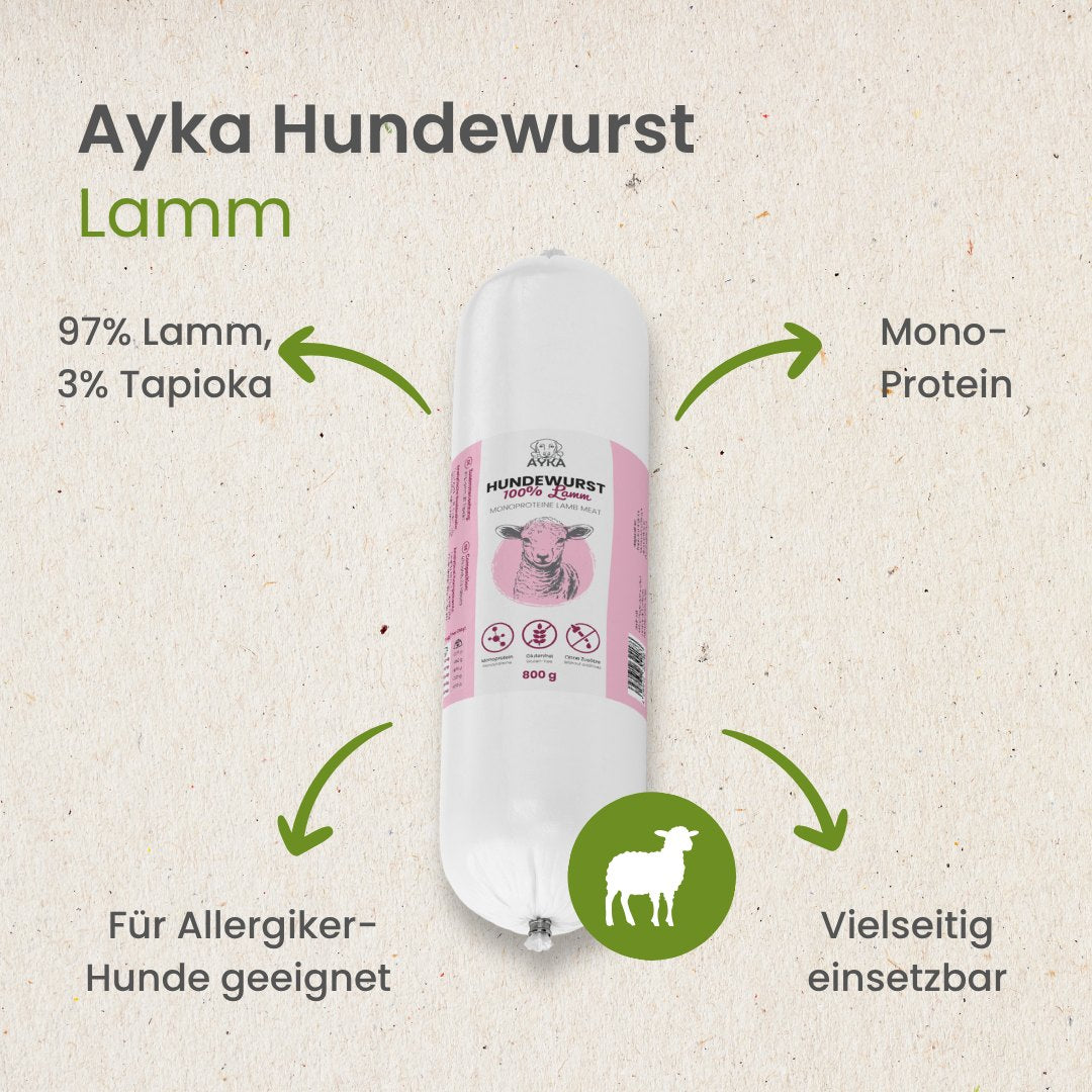 Hundewurst Lamm - Pures Fleisch