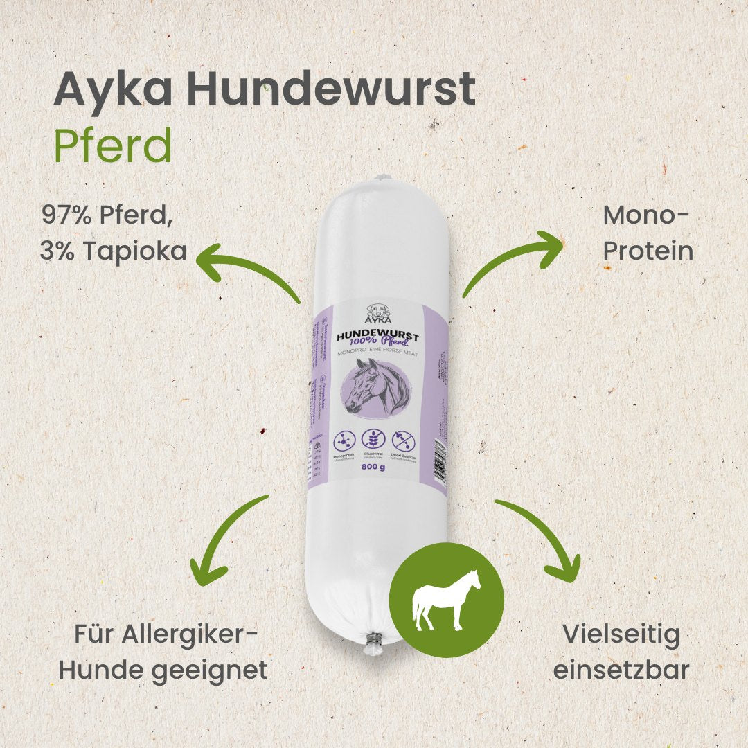 Hundewurst Pferd - Pures Fleisch