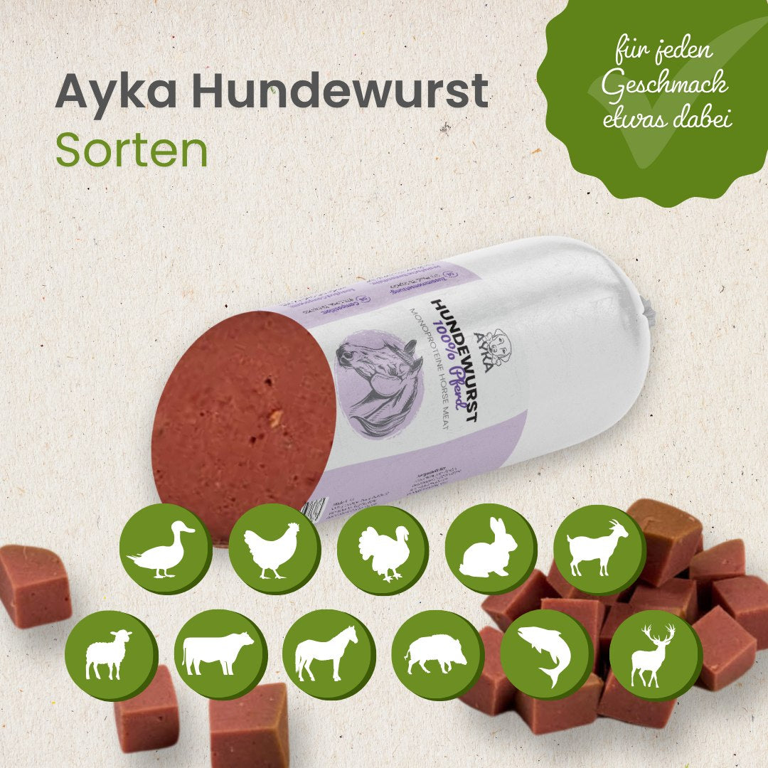 Hundewurst Pferd - Pures Fleisch