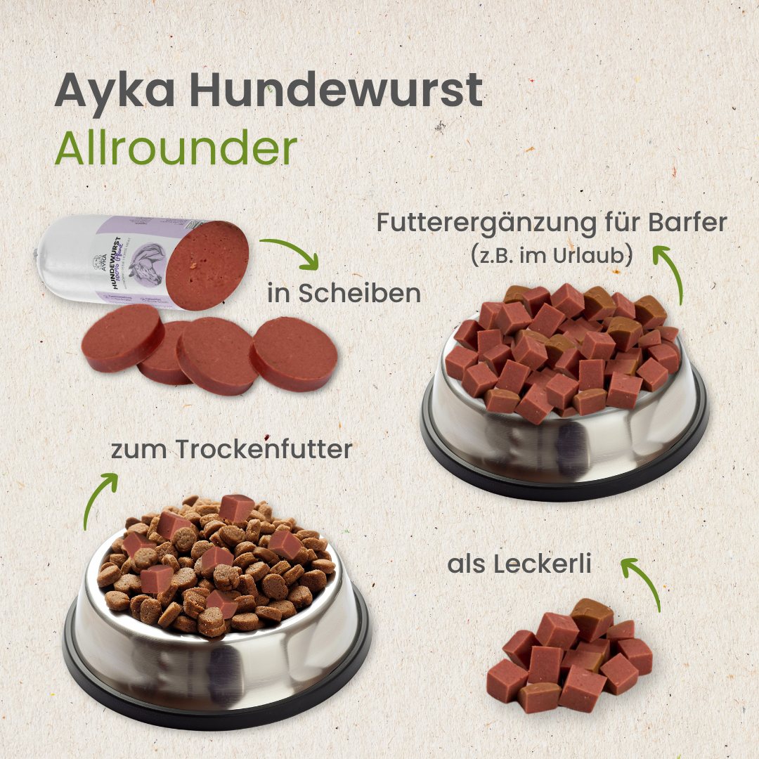 Hundewurst Pferd - Pures Fleisch
