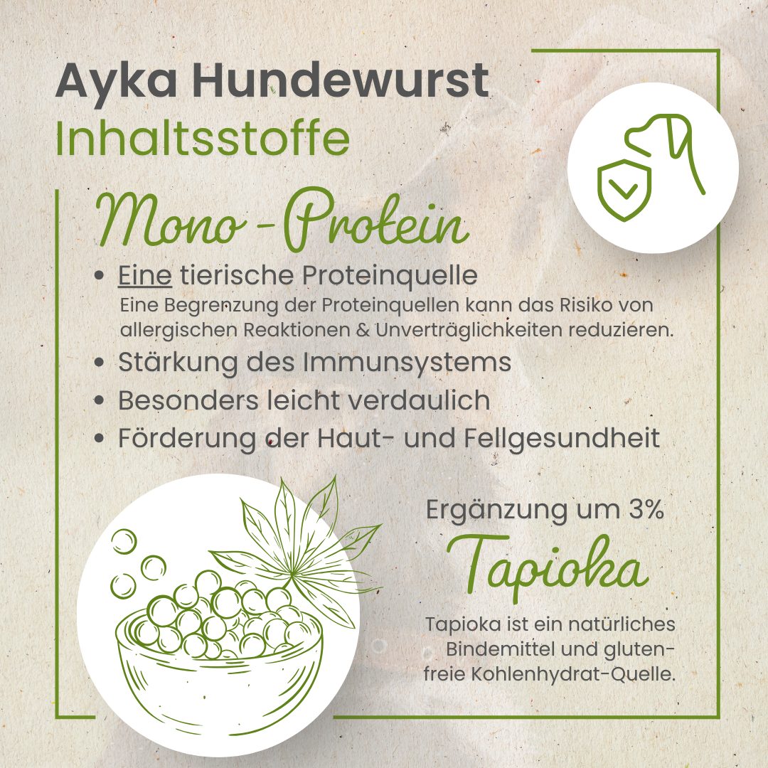 Hundewurst Wildschwein - Pures Fleisch