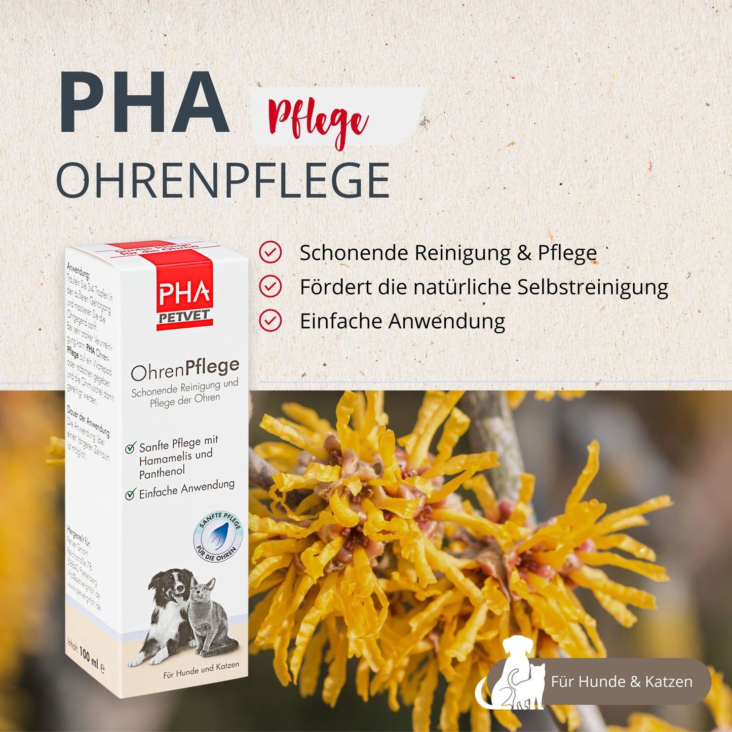 PHA OhrenPflege für Hunde u. Katzen 100 ml