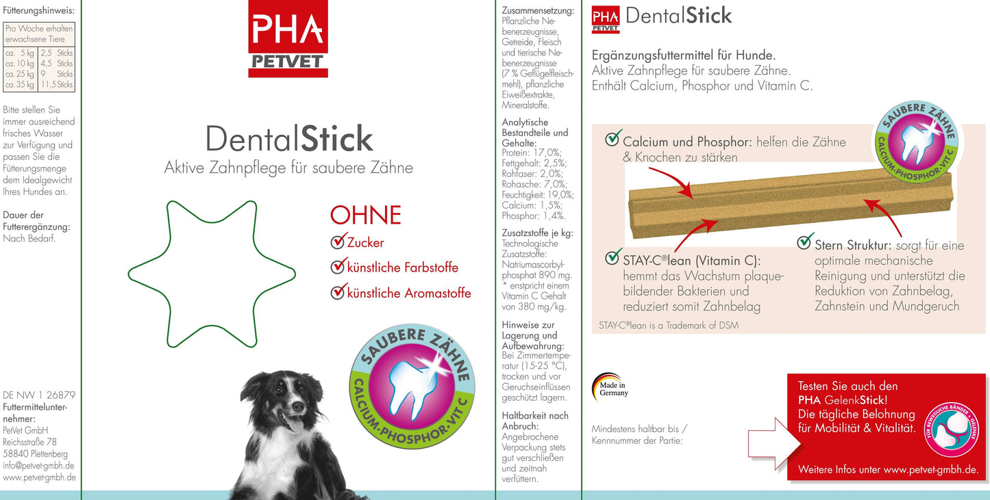 PHA DentalStick für Hunde, 7 Stk.