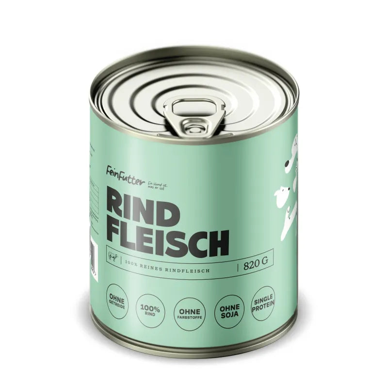 Reinfleischdose Rindfleisch – Pures Rind-Fleisch - Nassfutter
