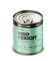 Rind Gericht – ausgewogenes Nassfutter-Menü mit Single-Protein Rind