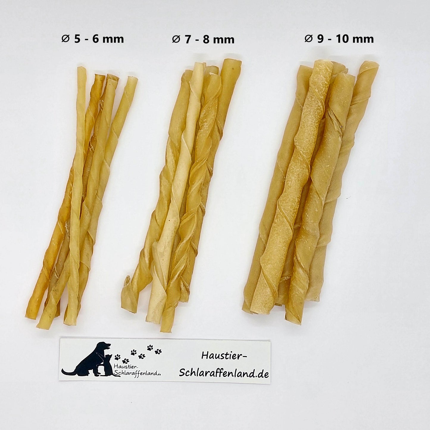 Rinder-Kausticks, gedreht - Ø 9 - 10 mm