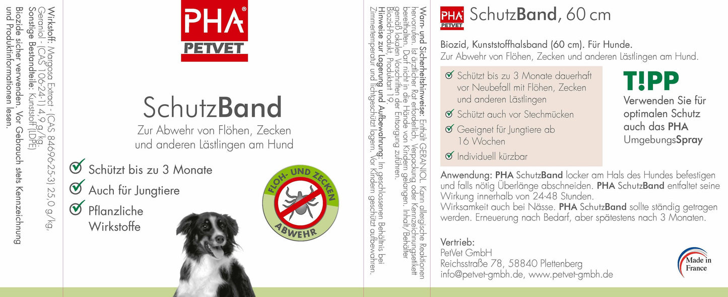 PHA SchutzBand für Hunde, 60 cm